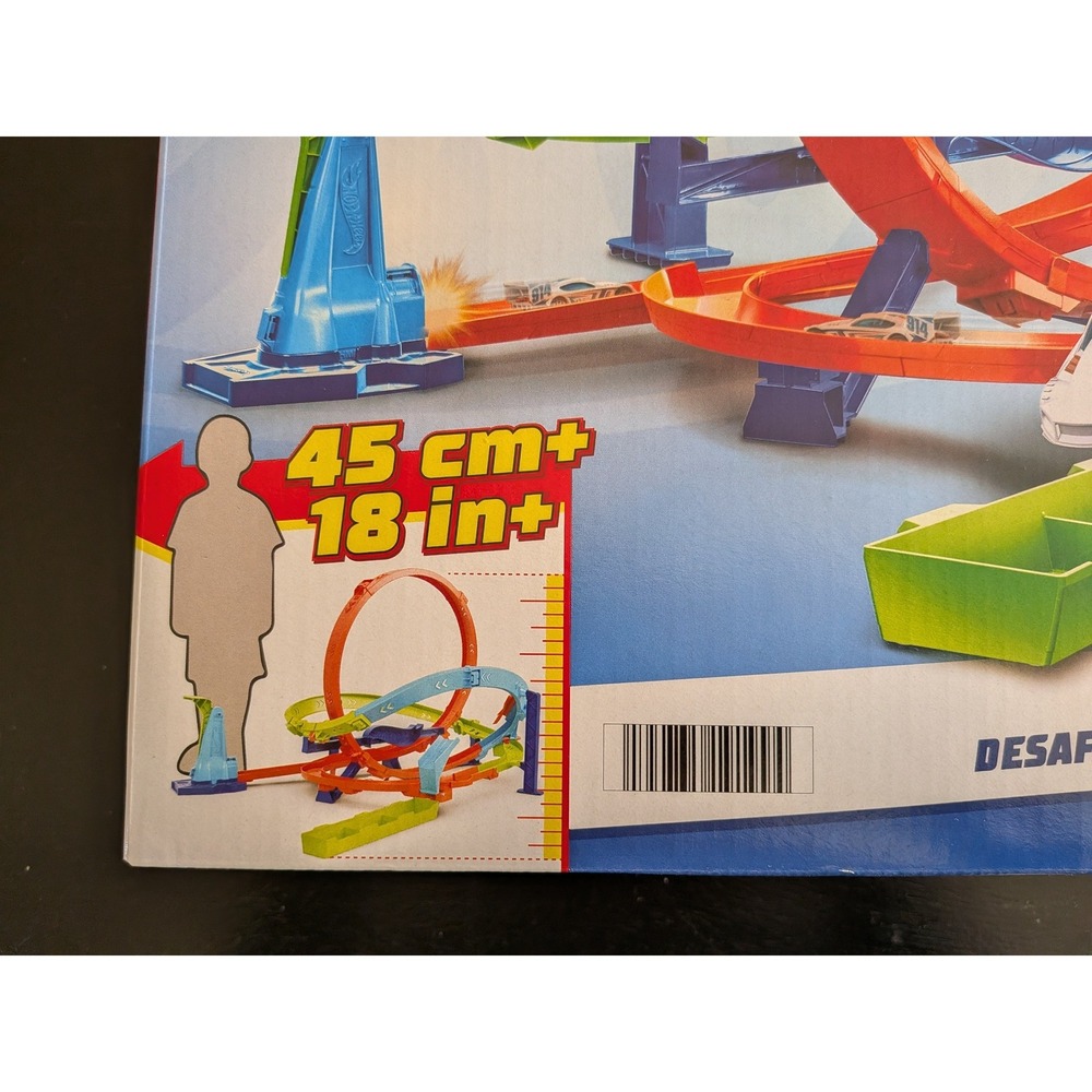 Hot Wheels Action Loop Cyclone Challenge Track Set HTV63 Let's Race Netflix New - Picture 3 of 5